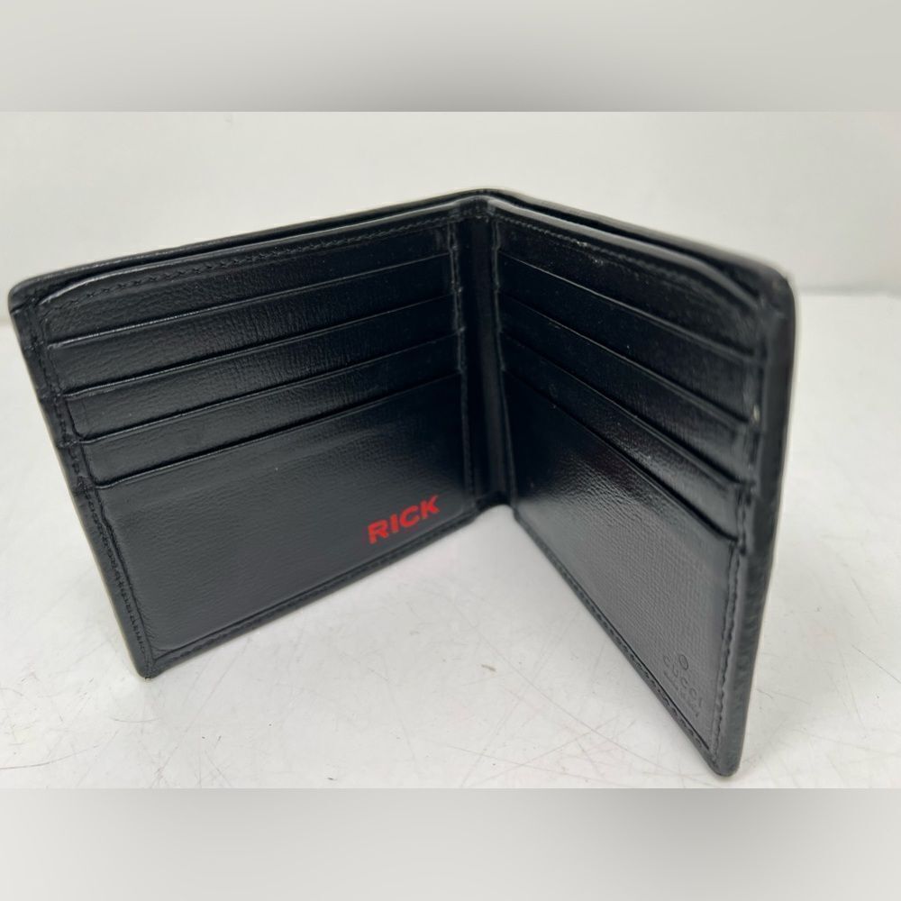 Gucci Men's Leather Grey GG Print Bifold Wallet - Picture 5 of 6